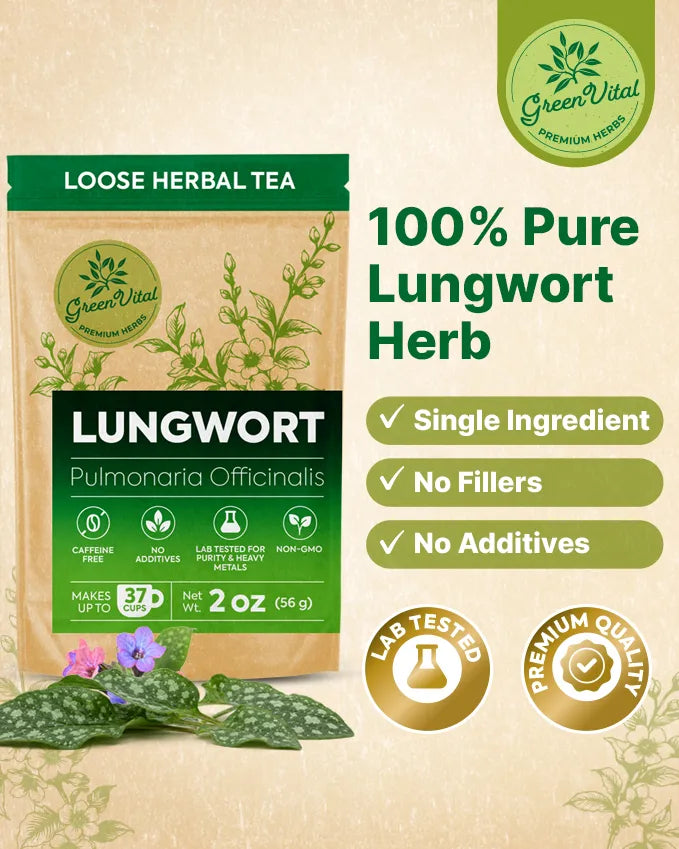 Lungwort Herb Loose Tea — 2 oz