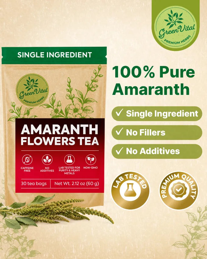 Amaranth Flowers Herbal Tea — 30 Tea Bags