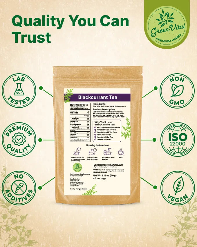 Blackcurrant Fruit Tea — 40 Tea Bags
