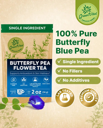 Butterfly Blue Pea Flowers Loose Tea — 2 oz