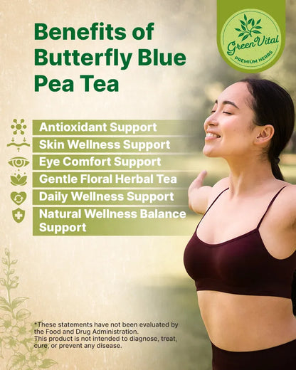 Butterfly Blue Pea Flowers Loose Tea — 2 oz