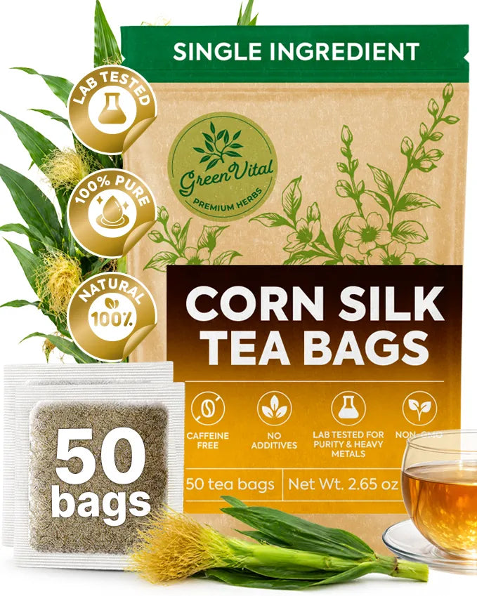 Corn Silk Herbal Tea — 50 Tea Bags