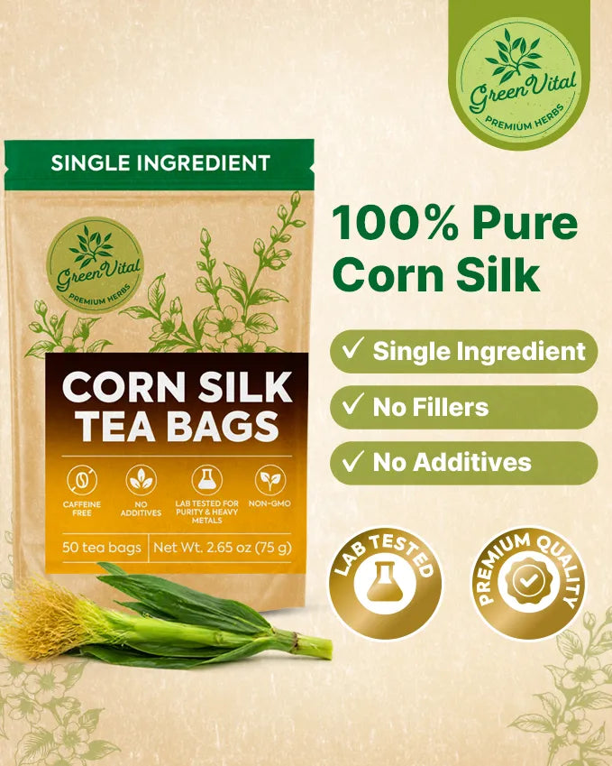 Corn Silk Herbal Tea — 50 Tea Bags