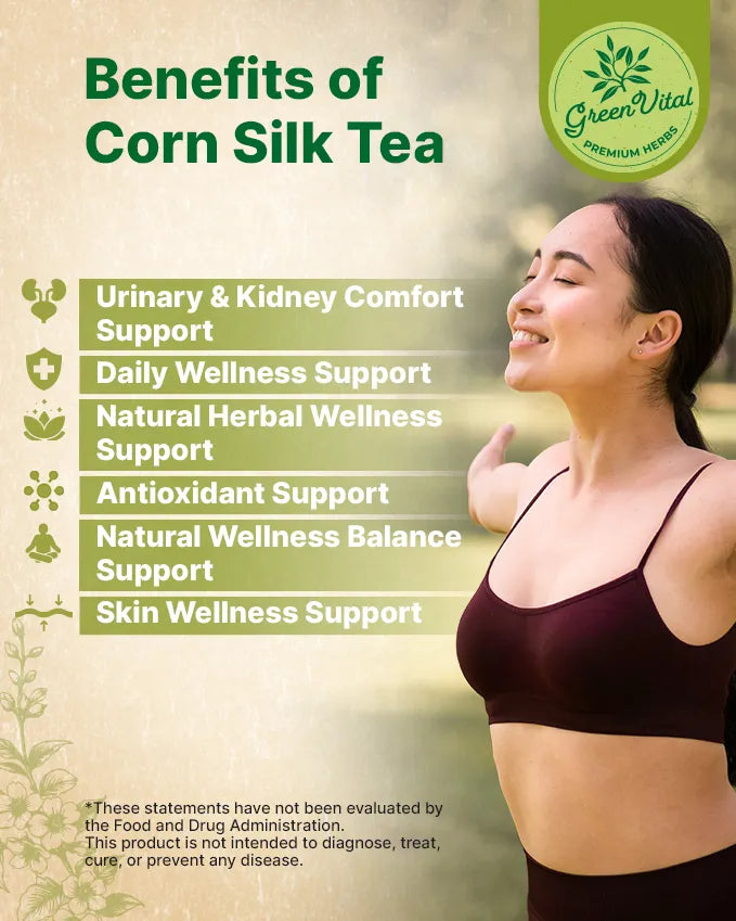 Corn Silk Herbal Tea — 50 Tea Bags