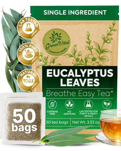 Eucalyptus Leaf Herbal Tea — 50 Tea Bags