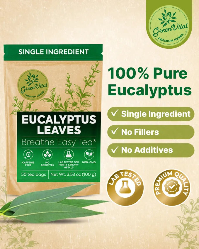 Eucalyptus Leaf Herbal Tea — 50 Tea Bags