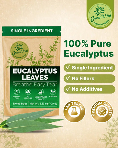 Eucalyptus Leaf Herbal Tea — 50 Tea Bags