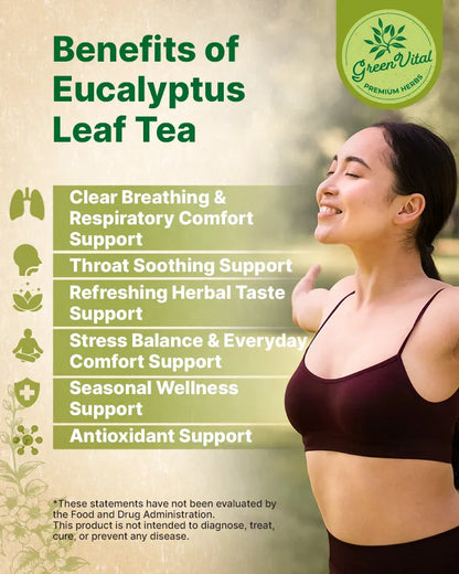 Eucalyptus Leaf Herbal Tea — 50 Tea Bags