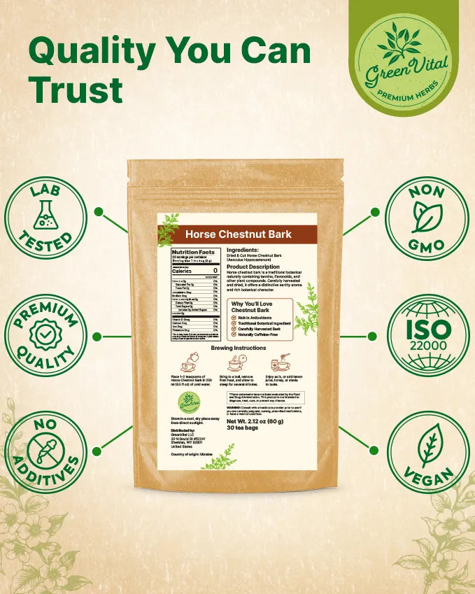 Horse Chestnut Bark — 30 Tea Bags