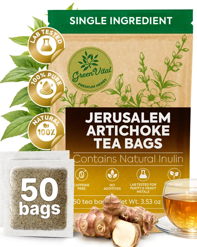 Jerusalem Artichoke Herbal Tea — 50 Tea Bags
