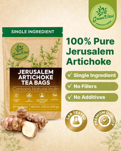 Jerusalem Artichoke Herbal Tea — 50 Tea Bags
