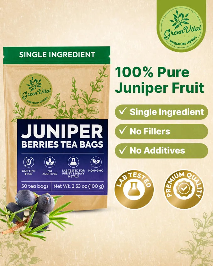 Juniper Berry Herbal Tea — 50 Tea Bags