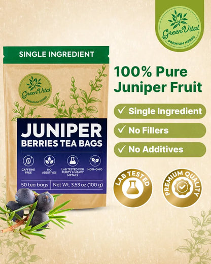 Juniper Berry Herbal Tea — 50 Tea Bags
