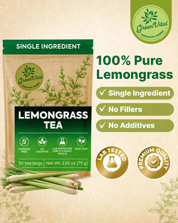Lemongrass Herbal Tea — 50 Tea Bags