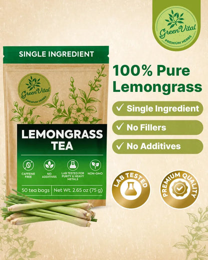 Lemongrass Herbal Tea — 50 Tea Bags