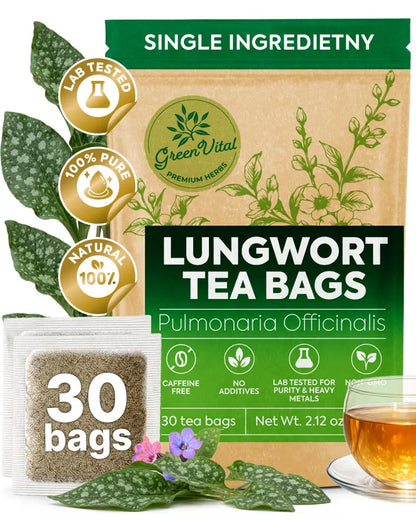 Lungwort Herbal Tea — 30 Tea Bags