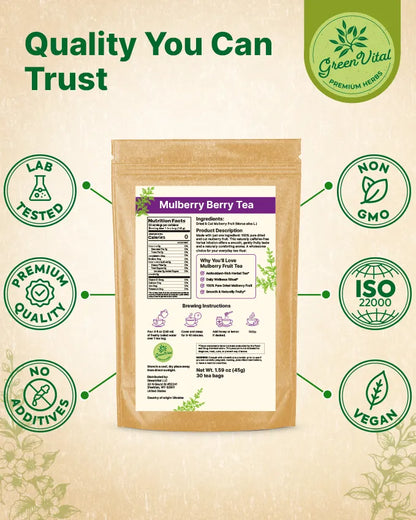 Mulberry Fruit Tea — 30 Tea Bags