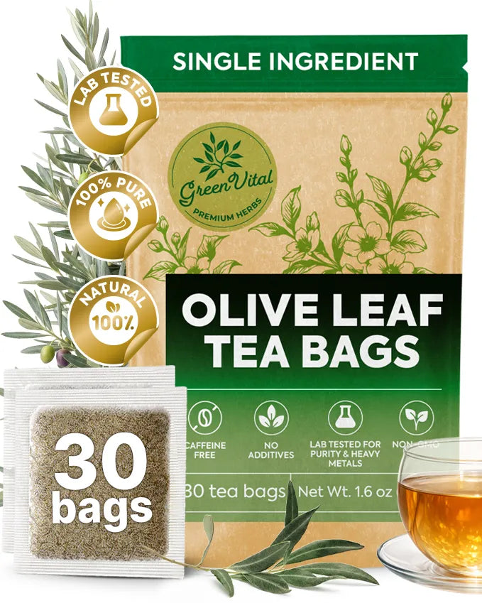 Olive Leaf Herbal Tea — 30 Tea Bags
