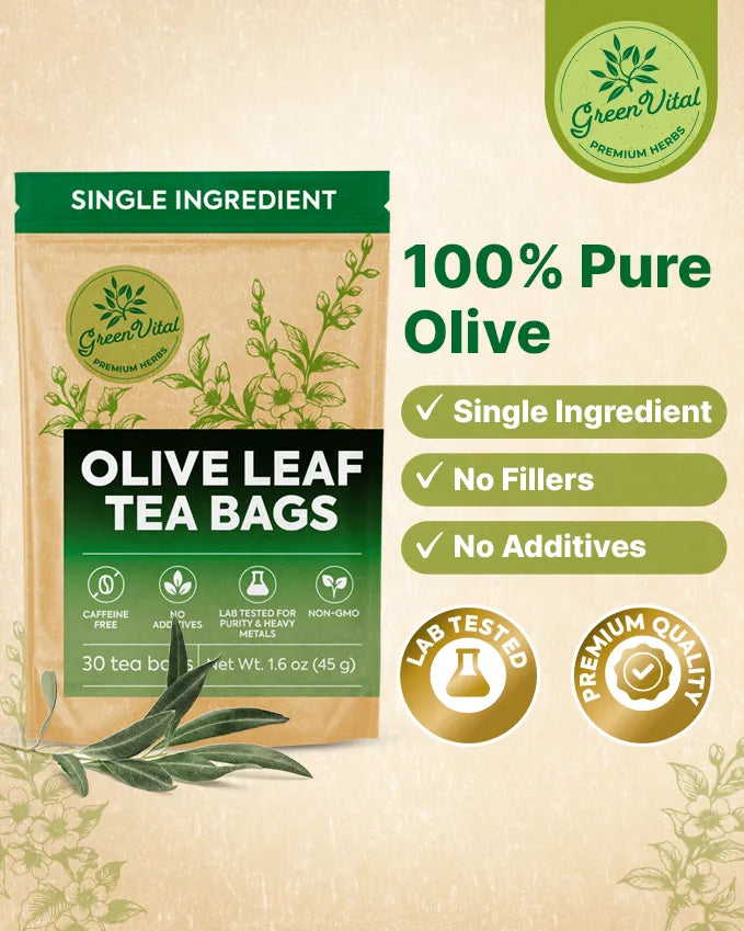 Olive Leaf Herbal Tea — 30 Tea Bags