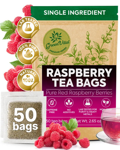 Red Raspberry Fruit Tea — 50 Tea Bags