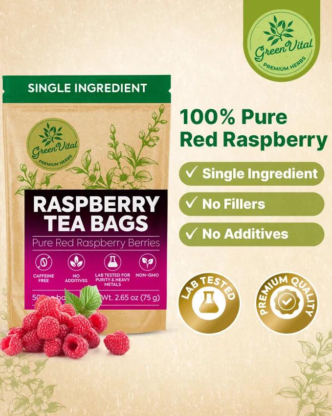 Red Raspberry Fruit Tea — 50 Tea Bags