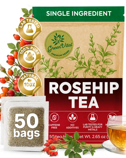 Rosehips Herbal Tea — 50 Tea Bags