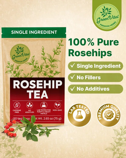 Rosehips Herbal Tea — 50 Tea Bags
