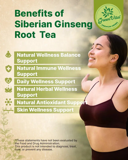 Siberian Ginseng Herbal Tea — 30 Tea Bags