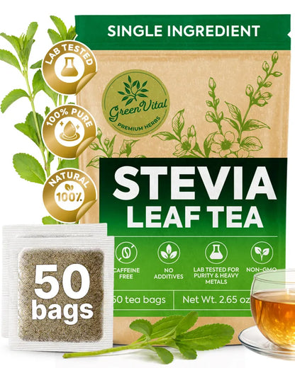 Stevia Leaf Herbal Tea — 50 Tea Bags